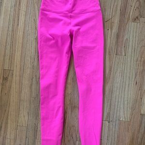 Fabletics Hot Pink Powerhold Leggings • Women’s small - tall length 29”